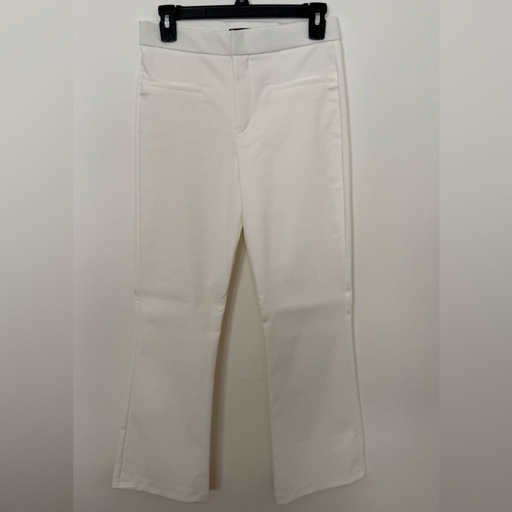 Zara Cream Ankle Cut Women's Pants